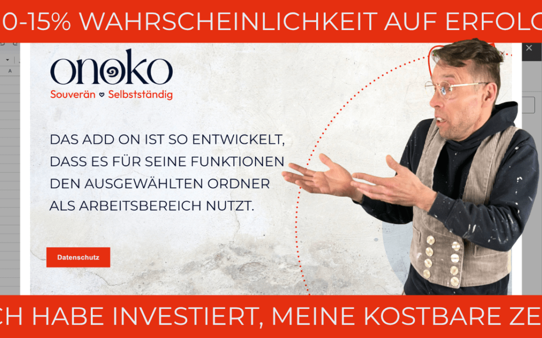 15% Wahrscheinlichkeit reichen für Erfolg.
